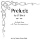 Bach Prelude (BWV 846) arranged for Solo Viola and Piano P.O.D. cover